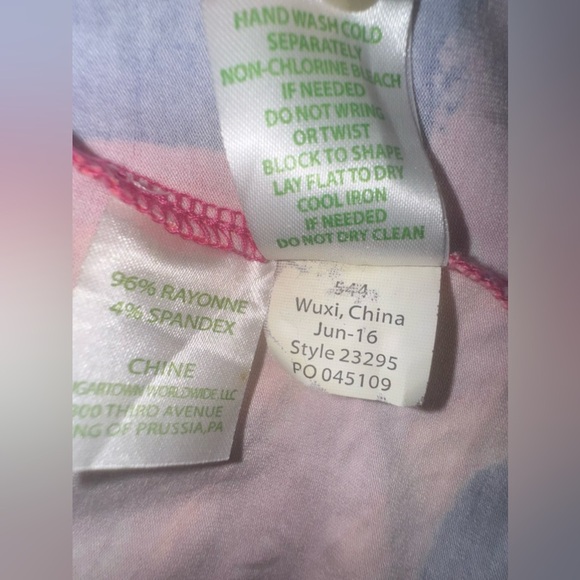 Lilly Pulitzer Amoritta Wrap Dress in Bomber Blue Plume, Bright Colors, Size M - Picture 9 of 11